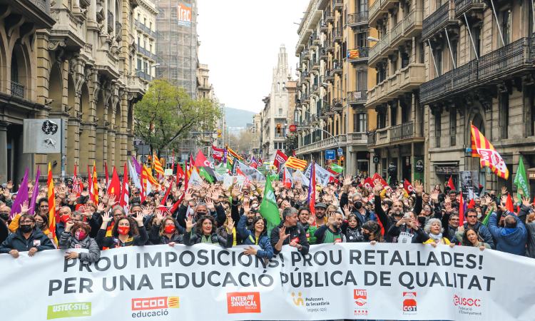 Manifestació Educació Barcelona
