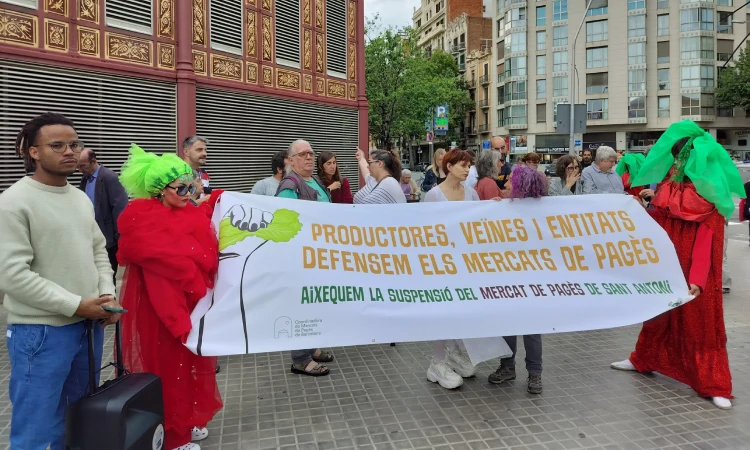 Protesta mercat Sant Antoni