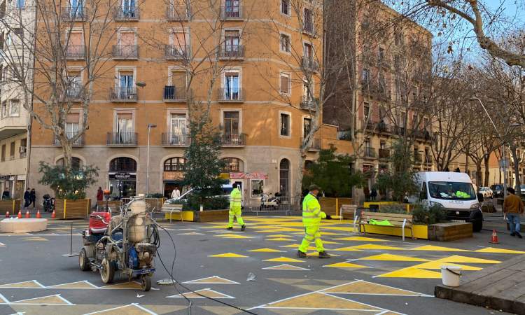 L'Ajuntament vol acabar la superilla de Sant Antoni resolent les "mancances" que veu en els eixos verds de Colau