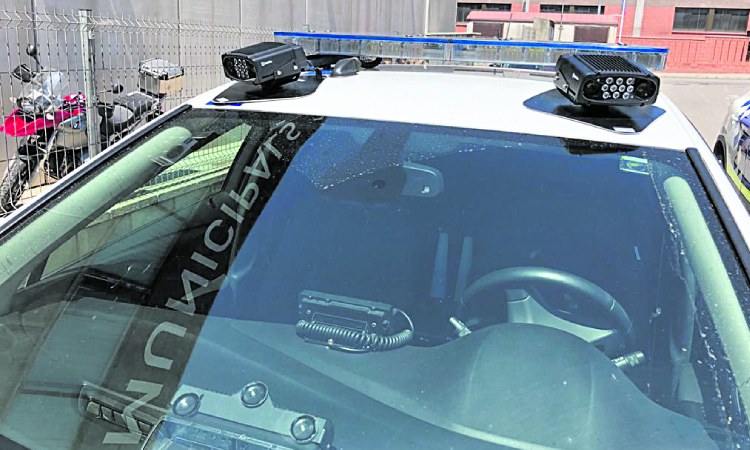 Lector matricules vehicle Policia Local Vilassar