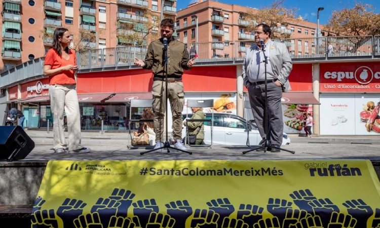 Rufián anuncia que assumirà ell les competències de seguretat de Santa Coloma si és alcalde