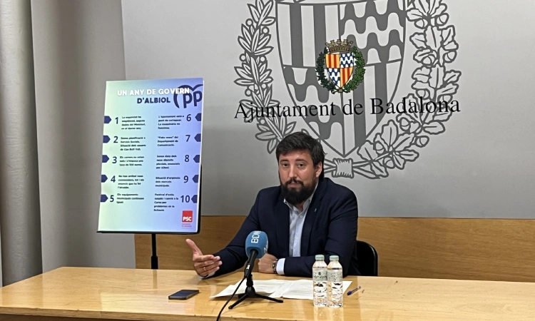 L'oposició de Badalona defineix el primer any d'Albiol a l'alcaldia com el de les "promeses incomplertes"