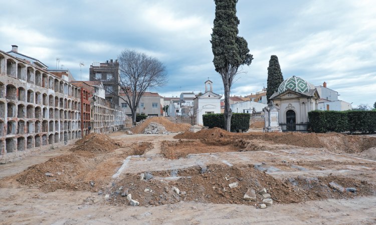 Cementiri vell Olesa excavat