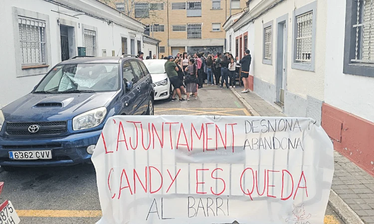 Pancarta defensa Candy