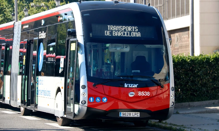 Bus TMB ecobus transports autobús