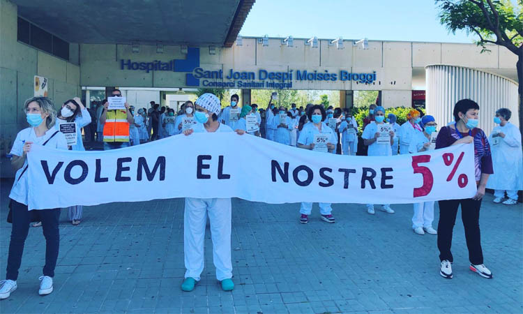 L'Hospital Moisès Broggi reclama un sistema sanitari 100% públic