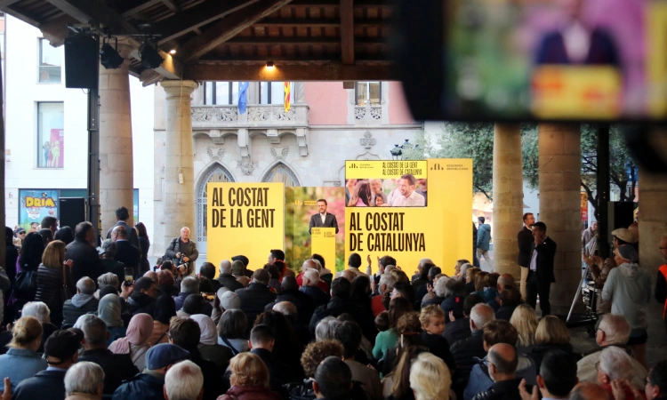 Pere Aragonès enceta la campanya electoral a Granollers: "Vull continuar sent president"