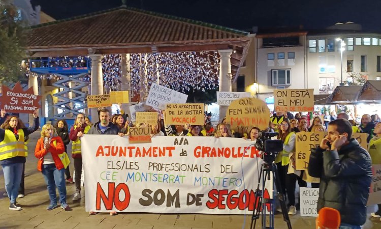 Manifestació Montserrat Montero