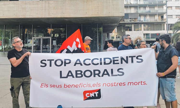 Protesta contra accidents laborals Mollet