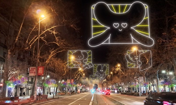 Llums Nadal carrer Barcelona