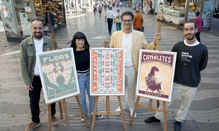 Els 'Pòsters de la Rambla', un souvenir que reivindica els valors culturals i artístics del passeig barceloní