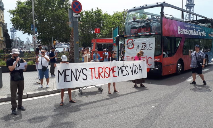 Manifestació contra el turisme