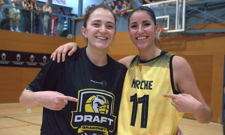 Merche Carrillo i Anna Gamarrra, jugadores del Draft Gramenet