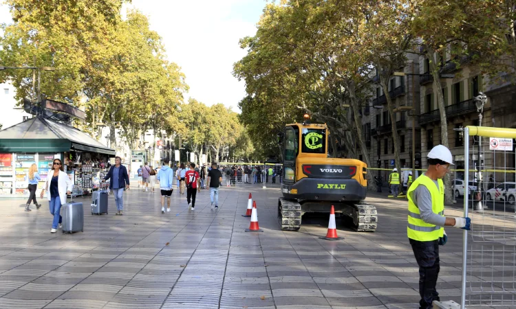 Tot a punt per a la fase d'obres més important de la gran transformació de la Rambla de Barcelona