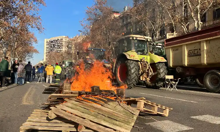 Protesta pagesos Barcelona