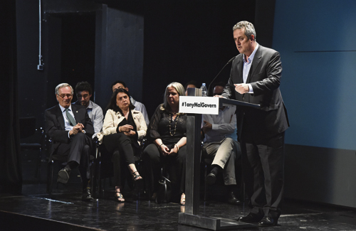 Xavier Trias i Joaquim Forn van fer balanç del primer any a l’oposició. Foto: CiU