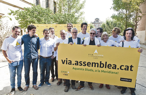 L’ANC i Òmnium volen convertir la manifestació de l’11S a la Meridiana en el primer pas cap a la República Catalana. Foto: ANC