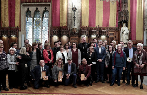 La foto de família dels premiats. Foto: Ajuntament