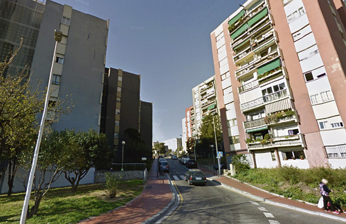 Ciutat Meridiana és el barri més pobre de la ciutat. Foto: Google Maps