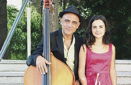 Joan Chamorro i Andrea Motis, en una imatge d’arxiu. Foto: Facebook