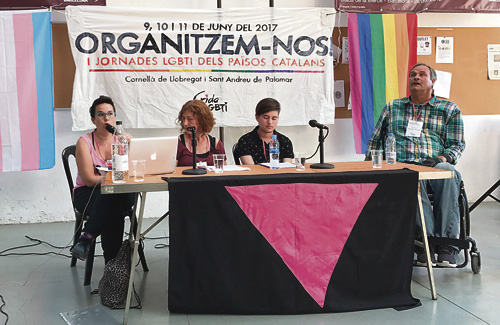 Una imatge d’una de les xerrades organitzades. Foto: Crida LGBTI