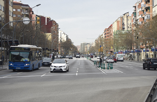 La Meridiana és una de les avingudes d’entrada a la ciutat. Foto: Cristian López