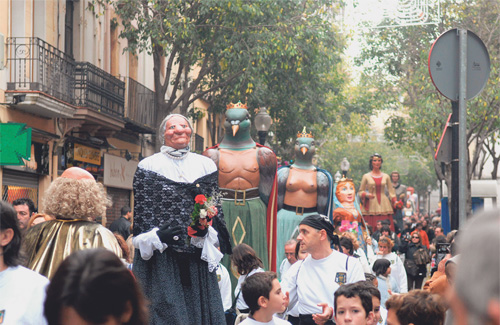 Els avis de Sant Andreu, un dels protagonistes de la Festa Major. Foto: Arxiu