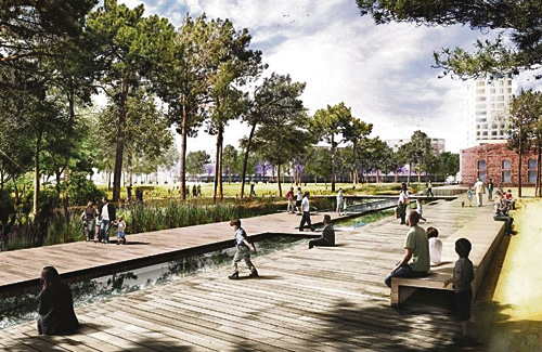 Imatge virtual de la futura plaça de les Glòries. Foto: Ajuntament