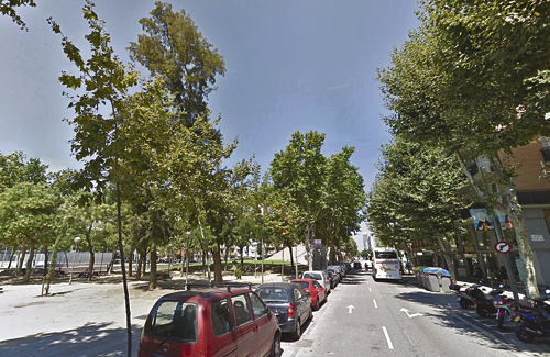 El carrer Llull és un dels afectats per la plaga. Foto: Google Maps