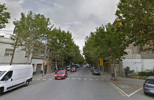 Imatge actual del carrer Cristóbal de Moura. Foto: Google Maps