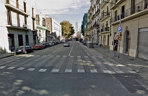 L’eix Pere IV és una de les principals avingues del barri. Foto: Google Maps