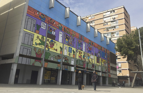 Imatge de l’actual edifici, on hi havia l’antic Cinema Pere IV. Foto: Districte