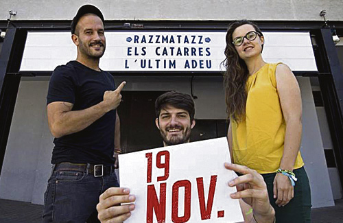 Els Catarres seran a Razzmatazz el dia 19 de novembre. Foto: Els Catarres