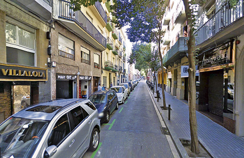 El prostíbul és al Carrer Sagués. Foto: Google Maps