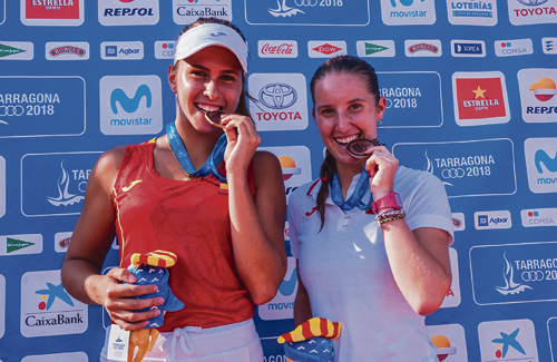 Guerrero (a l’esquerra), amb la medalla. Foto: Tarragona 2018