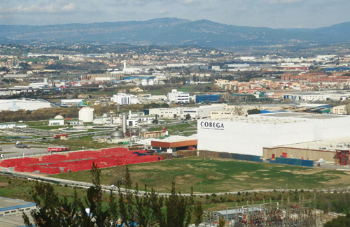 La planta de Cobega a Martorelles. Foto: Arxiu