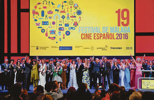 Els premiats al festival de Cinema de Màlaga. Foto: Fest