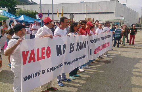 Els treballadors de Valeo van fer 101 dies de vaga indefinida. Foto: CCOO