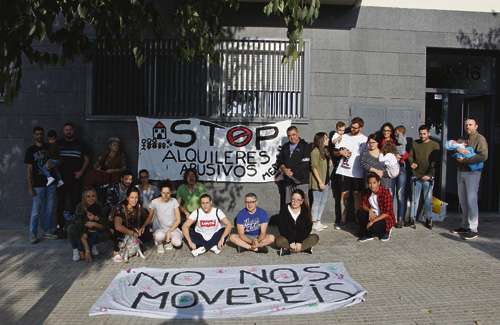 Una de les protestes dels veïns del carrer de la Teixidora. Foto: Ajuntament