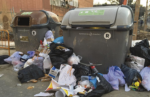 Una de les zones d’escombraries de la ciutat. Foto: Facebook