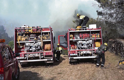 Des de la Generalitat han demanat màxima precaució i prudència per evitar més incendis als boscos. Foto: Bombers