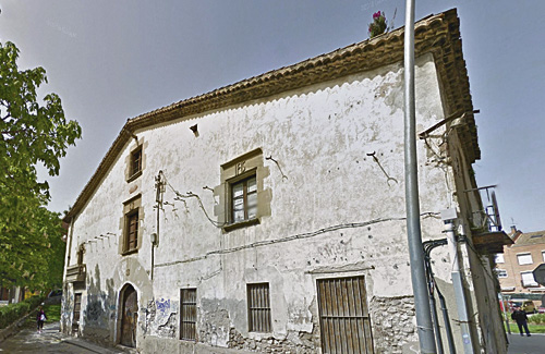 Estat actual de la masia de Can Baqué. Foto: Google Maps