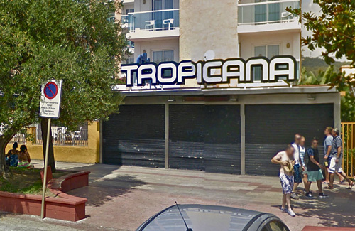 L’agressió es va produir a prop de la discoteca Tropicana. Foto: Google Maps 