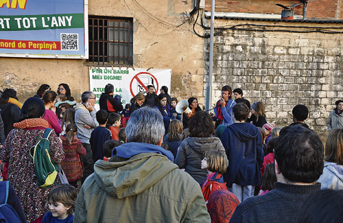Una de les manifestacions contra la benzinera. Foto: Ajuntament