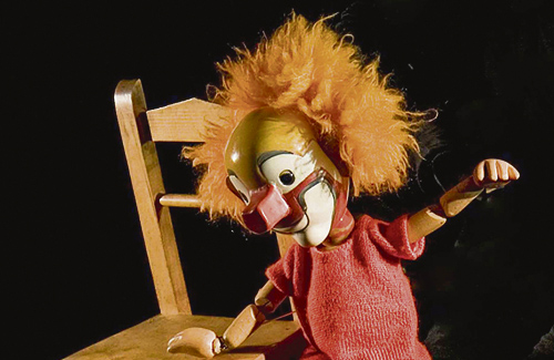 Una de les marionetes de l’obra Pallassos de fusta de la companyia Herta Frankel. Foto: Ajuntament de Granollers