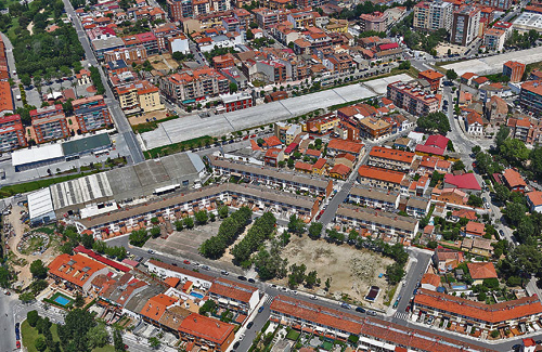 Una imatge aèria de la zona on és la llosa. Foto: Ajuntament