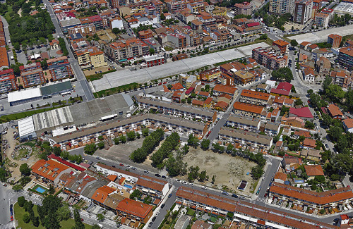 Vista aèria de la zona d'urbanització de la llosa. Foto: Ajuntament