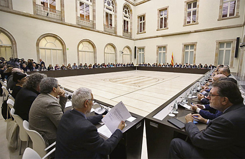 Constitució del Pacte Nacional pel Referèndum. Foto: Generalitat