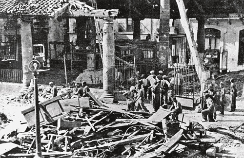 L’atac feixista a Granollers va causar 224 víctimes mortals. Foto: Arxiu