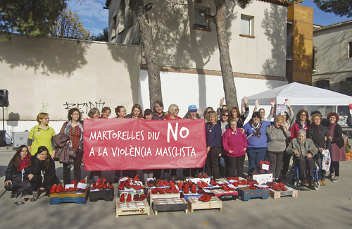 Amb motiu del 25 de novembre, els municipis de la comarca han fet diferents concentracions i actes en rebuig de la violència de gènere. Foto: Ajuntament de Martorelles